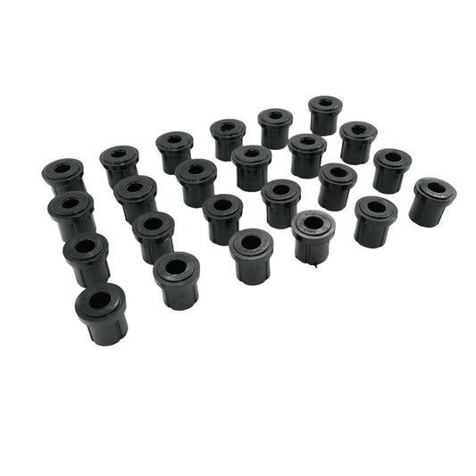 24 Pcs Front & Rear Rubber Shackle Bushes Fit For Toyota Landcruiser FJ75 HJ75 FZJ75 HZJ75 4X4 1984-1999