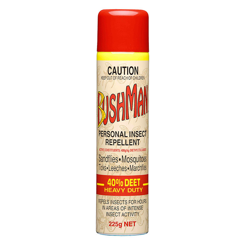 BUSHMAN AEROSOL 225GM 40% DEET