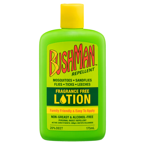 BUSHMAN FRAGRANCE & ALCOHOL FREE LOTION 175ML (with sunscreen)