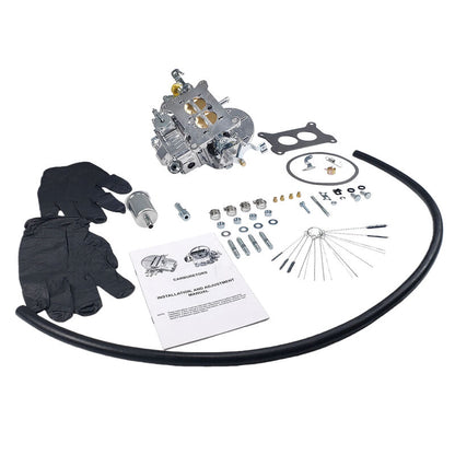 2 Barrels Carburetor 500 CFM 2BBL Manual Choke Fit For Holley FR-4412S