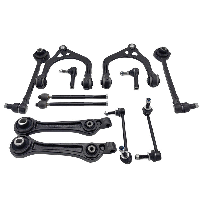 12 Pcs Full Set Front Lower Upper Control Arms Kit Fit For Chrysler 300 C LE LX 2004-2012