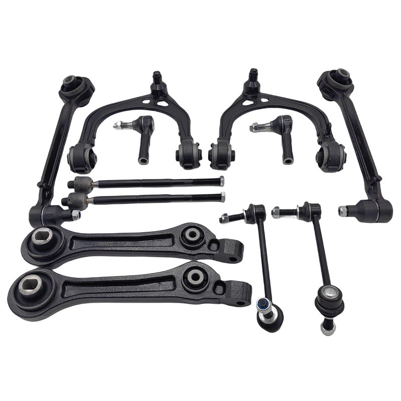 12 Pcs Full Set Front Lower Upper Control Arms Kit Fit For Chrysler 300 C LE LX 2004-2012