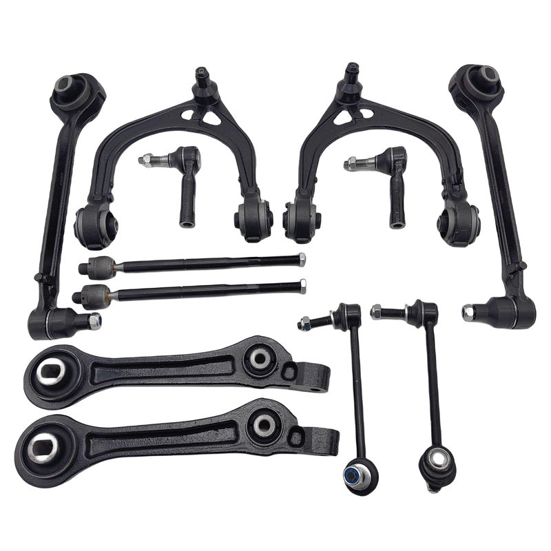12 Pcs Full Set Front Lower Upper Control Arms Kit Fit For Chrysler 300 C LE LX 2004-2012