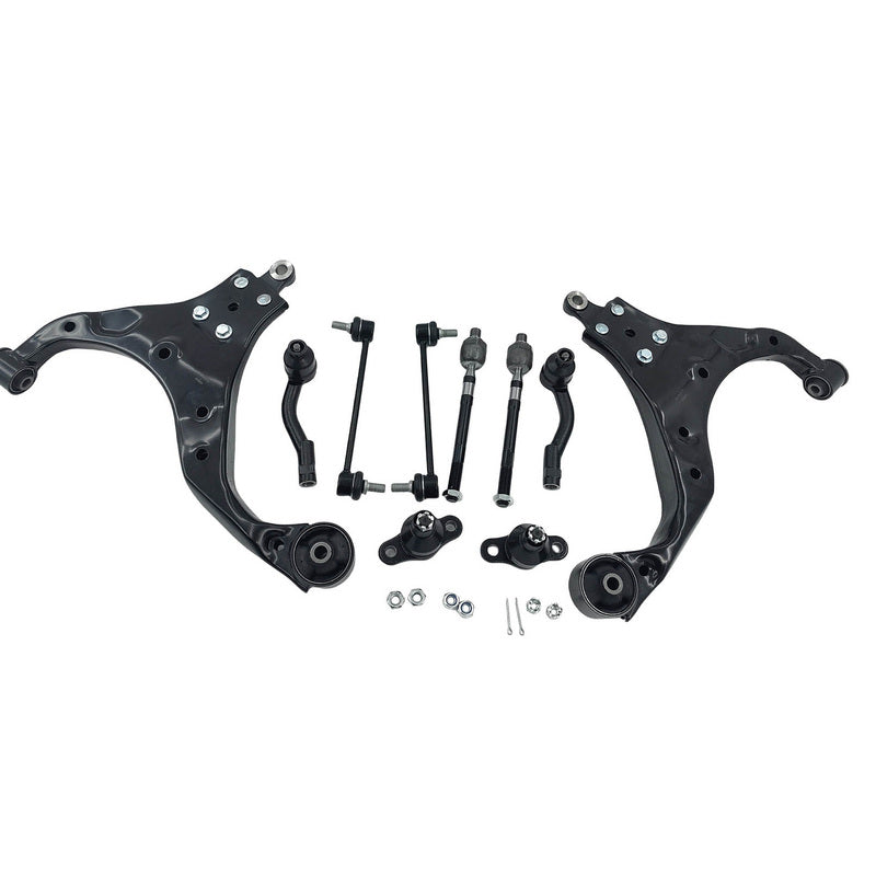 10 x Front Lower Control Arm Tie Rod Kit Fit For Hyundai Tucson JM For Kia Sportage KM