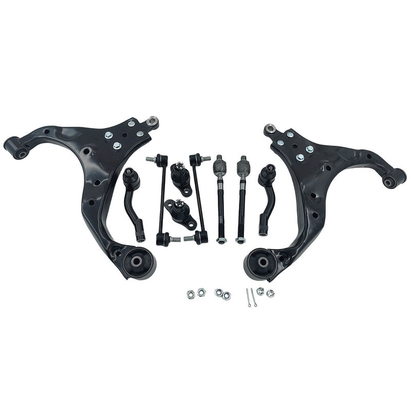 10 x Front Lower Control Arm Tie Rod Kit Fit For Hyundai Tucson JM For Kia Sportage KM