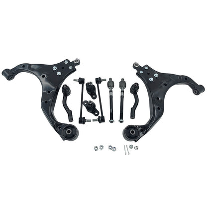 10 x Front Lower Control Arm Tie Rod Kit Fit For Hyundai Tucson JM For Kia Sportage KM