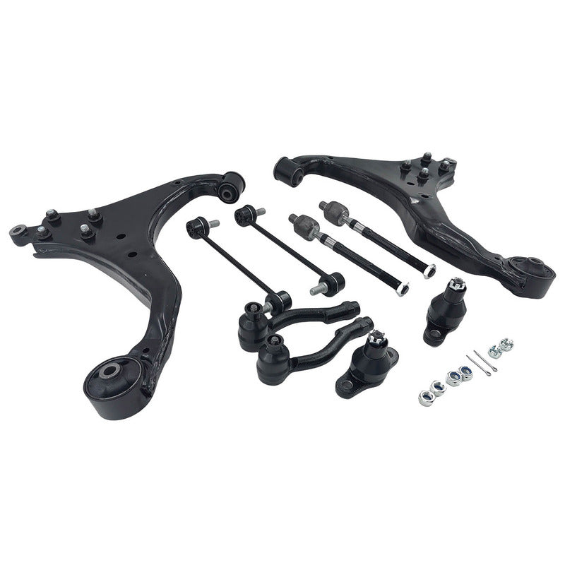 10 x Front Lower Control Arm Tie Rod Kit Fit For Hyundai Tucson JM For Kia Sportage KM