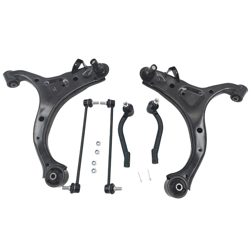 6 x Lower Front Control Arm & Sway Bar End Link Fit For Hyundai Santa Fe CM FWD AWD 2006-2012