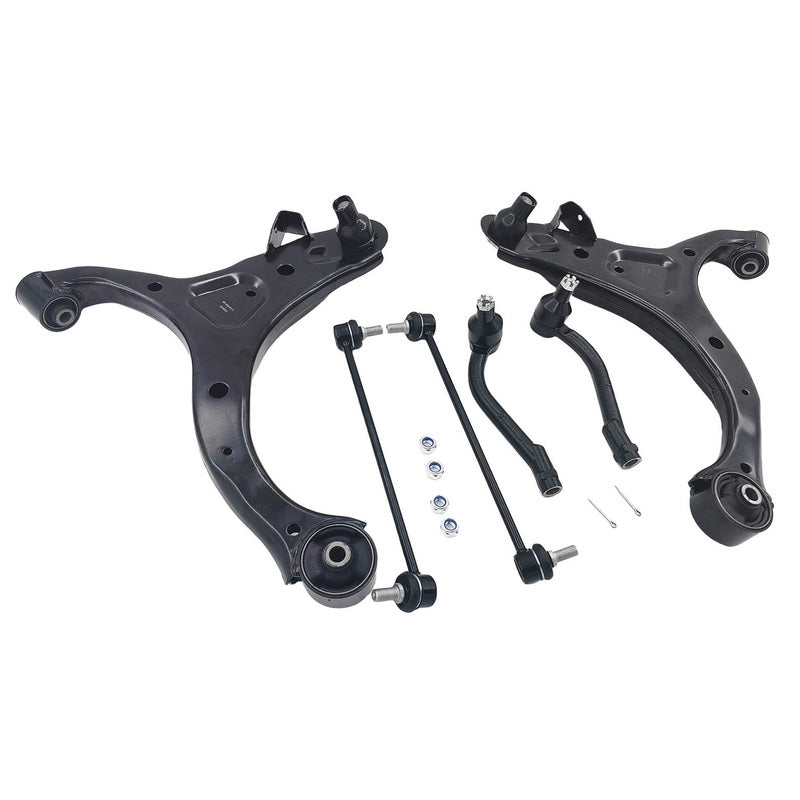 6 x Lower Front Control Arm & Sway Bar End Link Fit For Hyundai Santa Fe CM FWD AWD 2006-2012