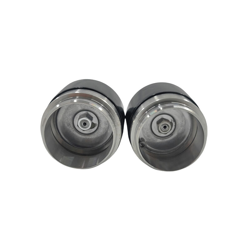 2 x 45mm Trailer Bearing Buddy Protectors Bearing Buddies Stainless Steel With Cap