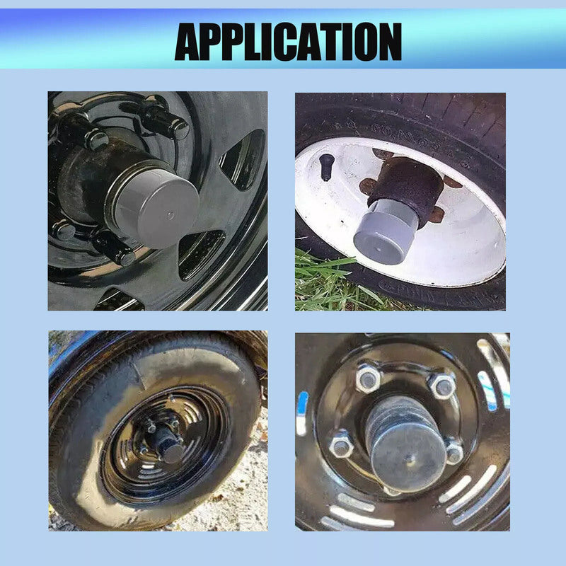 2 x 62mm Bearing Buddies Cap Hub Protectors For Boat Caravan Trailer With Dust Caps