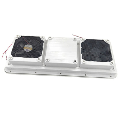 12V Fridge Vent With Fan RV Trailer Caravan Side Air Outlet Ventilation Exhaust Fan