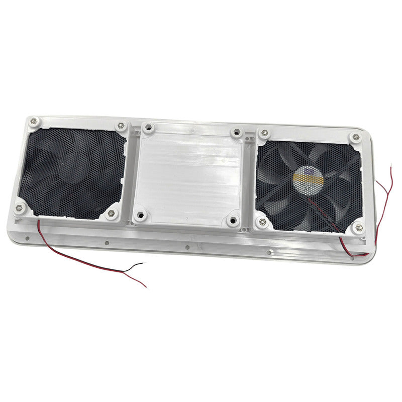 12V Fridge Vent With Fan RV Trailer Caravan Side Air Outlet Ventilation Exhaust Fan