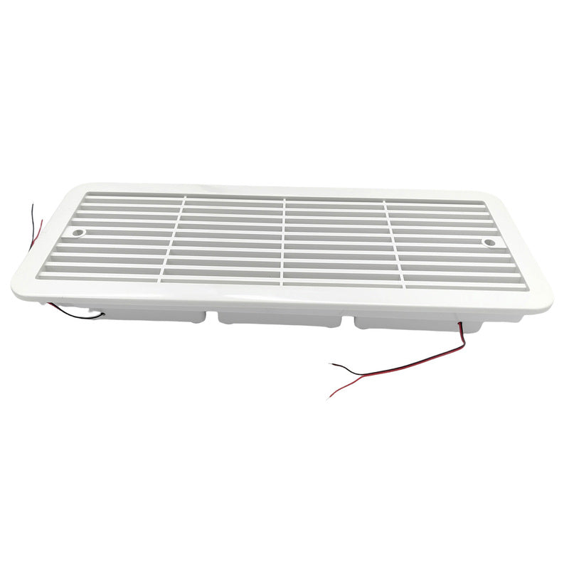 12V Fridge Vent With Fan RV Trailer Caravan Side Air Outlet Ventilation Exhaust Fan