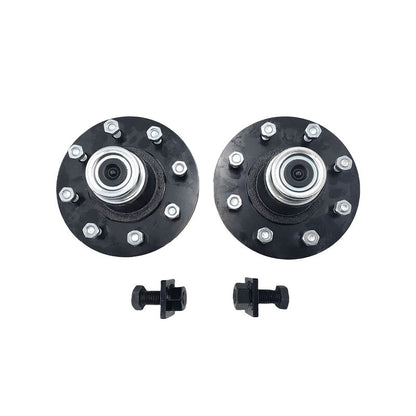8 x 6.5 Lug 8000LB Superior Shipping Container Wheels Bolt-on Spindle Kit