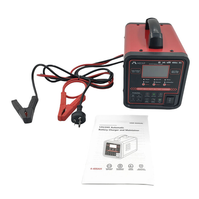 12V 24V Car Battery Charger Fit For Lead-acid Batteries Repair Boat Caravan Truck