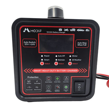 12V 24V Car Battery Charger Fit For Lead-acid Batteries Repair Boat Caravan Truck