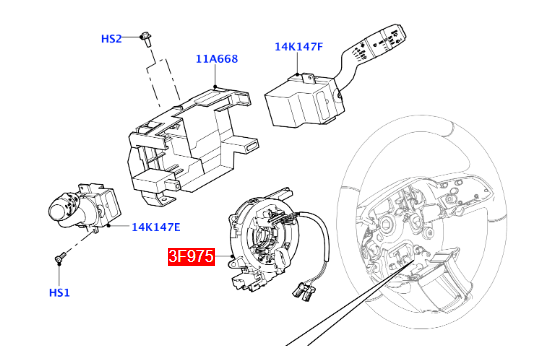 Airbag Clock Spring Fit For Land Rover Evoque L538 Freelander 2 L359 LR024651