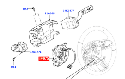 Airbag Clock Spring Fit For Land Rover Evoque L538 Freelander 2 L359 LR024651
