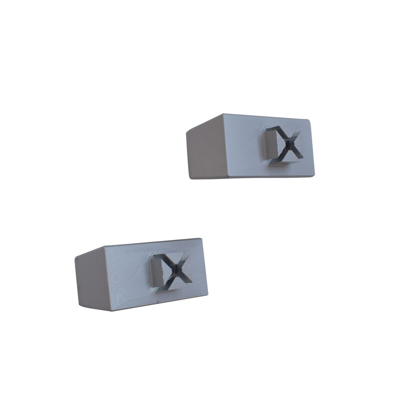 2 x Sunvisor Bracket Clip Fit For Holden Commodore VB VC VH VK VL Silver