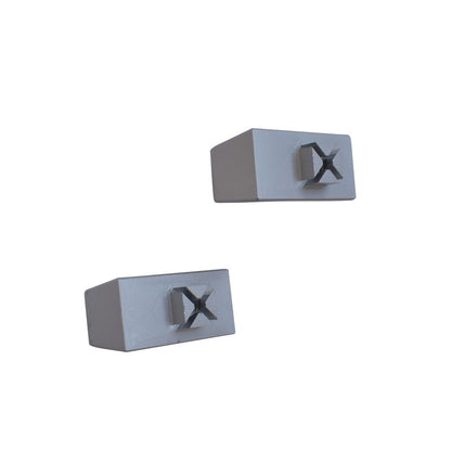 2 x Sunvisor Bracket Clip Fit For Holden Commodore VB VC VH VK VL Silver