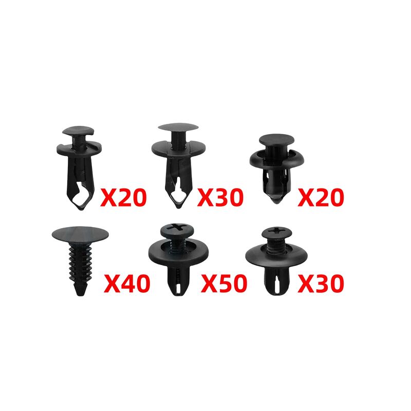 190Pcs Car Body Trim Clips Retainer Rivets Screw Panel Push Fastener Bumper