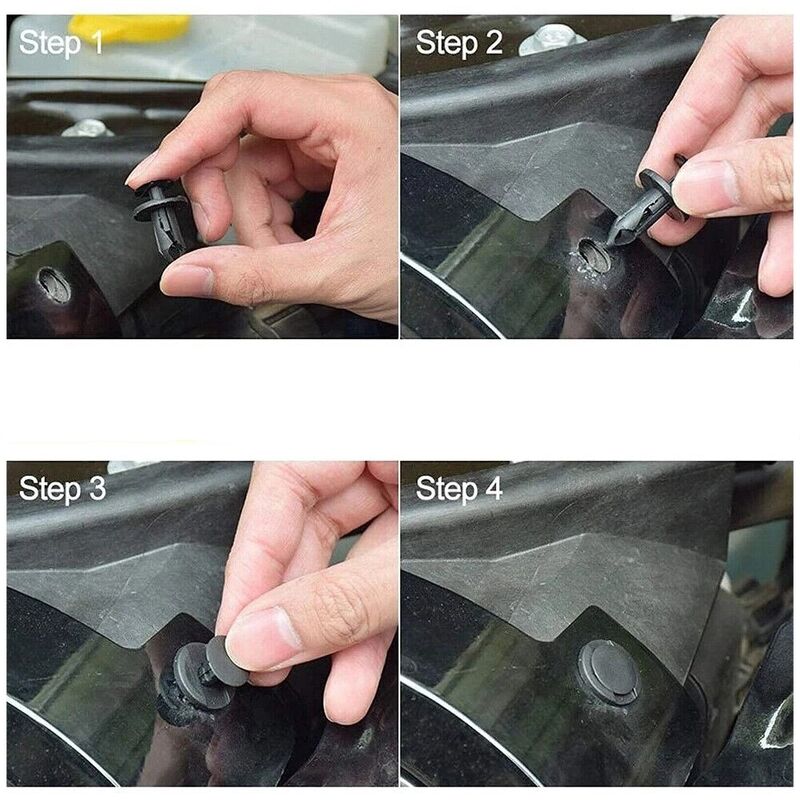 190Pcs Car Body Trim Clips Retainer Rivets Screw Panel Push Fastener Bumper
