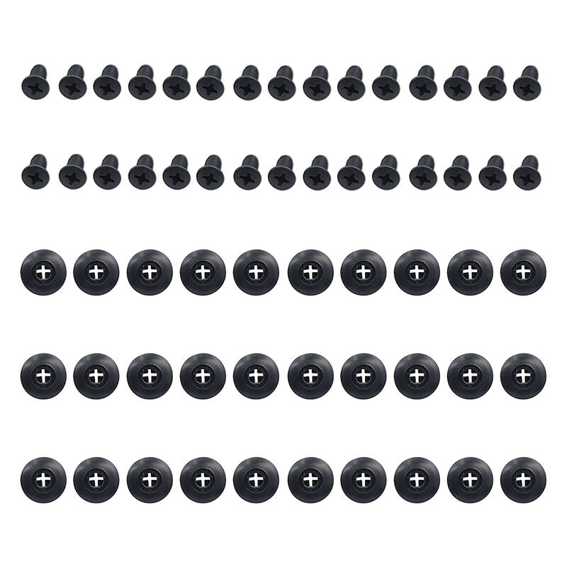 190Pcs Car Body Trim Clips Retainer Rivets Screw Panel Push Fastener Bumper