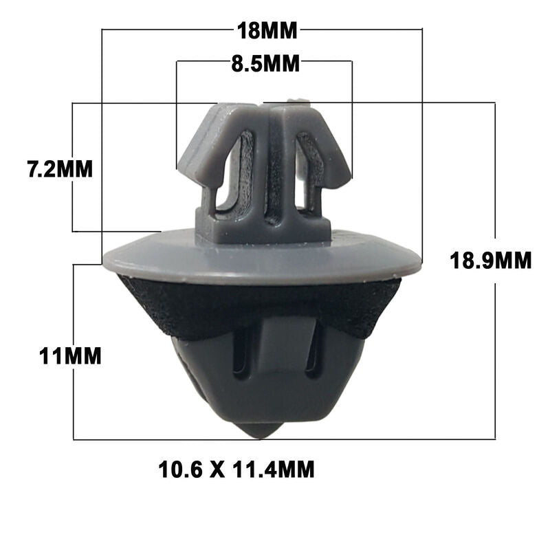Door Trim Front Body Moulding Repair Flare Panel Clip Fit For Toyota Prado 120 series 12pcs