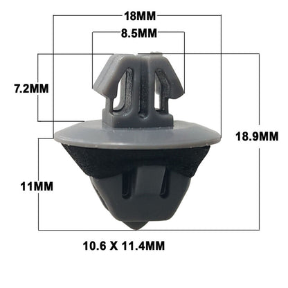 Door Trim Front Body Moulding Repair Flare Panel Clip Fit For Toyota Prado 120 series 12pcs