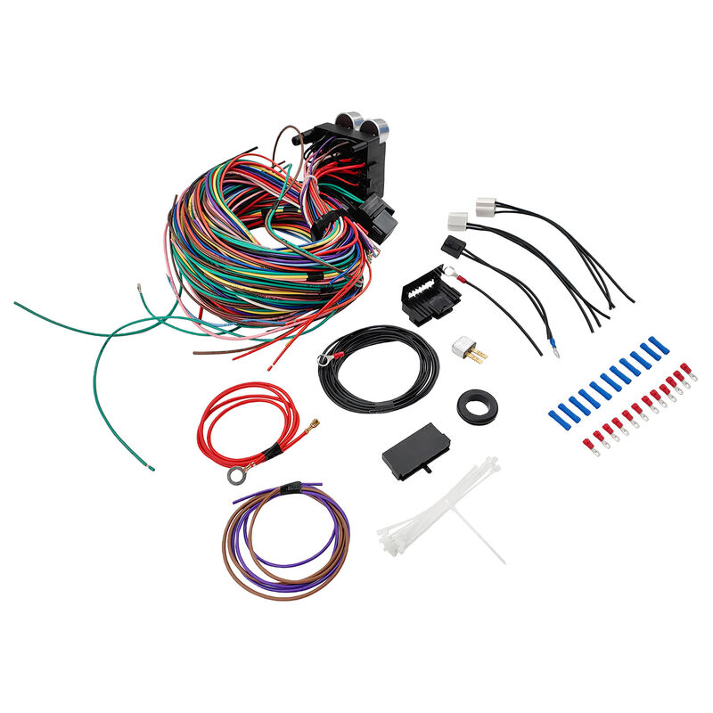 Universal 12 Circuit Wiring Harness Kit 12V Muscle Car Street Hot Rod XL Wires