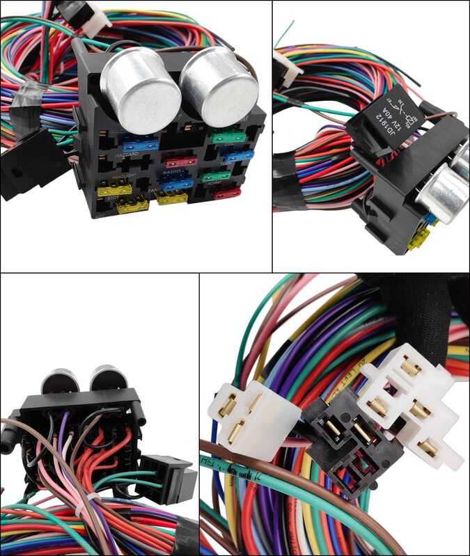 Universal 12 Circuit Wiring Harness Kit 12V Muscle Car Street Hot Rod XL Wires