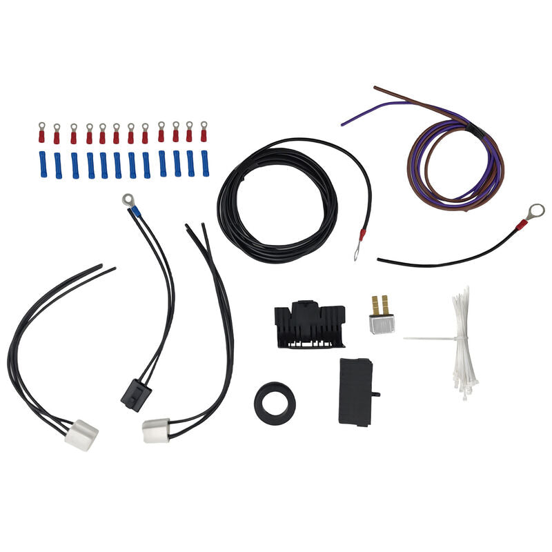 21 Circuit Wiring Harness Kit Extra Long Wires With 17 Fuses & Panel