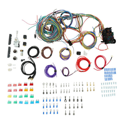 22 Circuit Wiring Harness Kit Street Rod Race Car Fit For Ford Holden