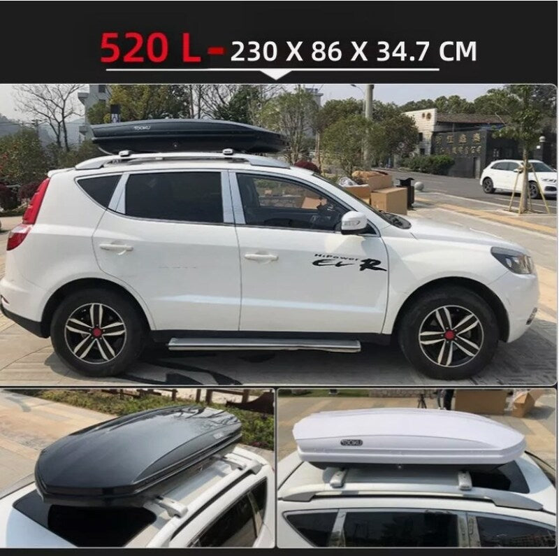 520L Car 4X4 Roof Box Pod Size 230*86*34.7CM Car Roof Top Box With Combination Lock