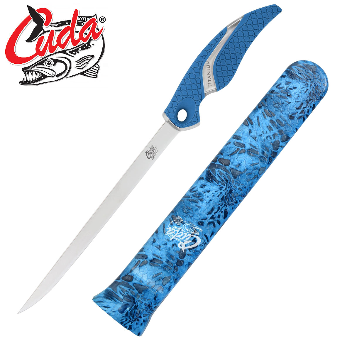 Cuda 9" Titanium Bonded Flex Fillet Knife with Sheath