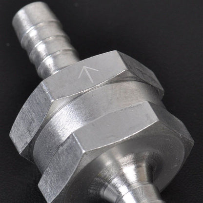 6mm 1/4" Aluminium Alloy One Way Non Return Check Valve Petrol Diesel
