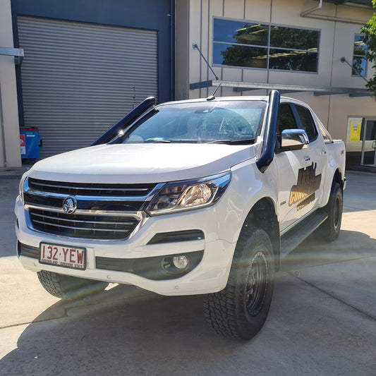 Holden RG Colorado 4″ DUAL Stainless Steel Snorkel Kit (SHORT ENTRY)