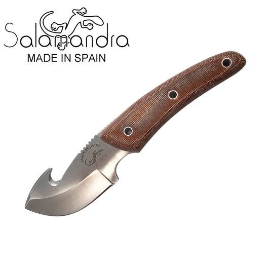 Salamandra Micarta Gut Hook Skinner Knife 150mm