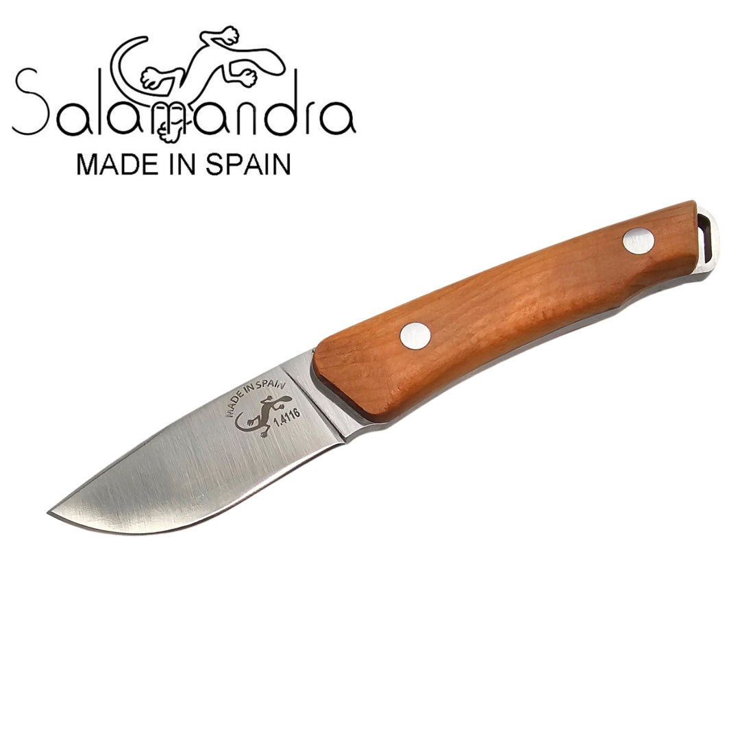 Salamandra Yew Wood Hunting Knife w Firestarter 205mm