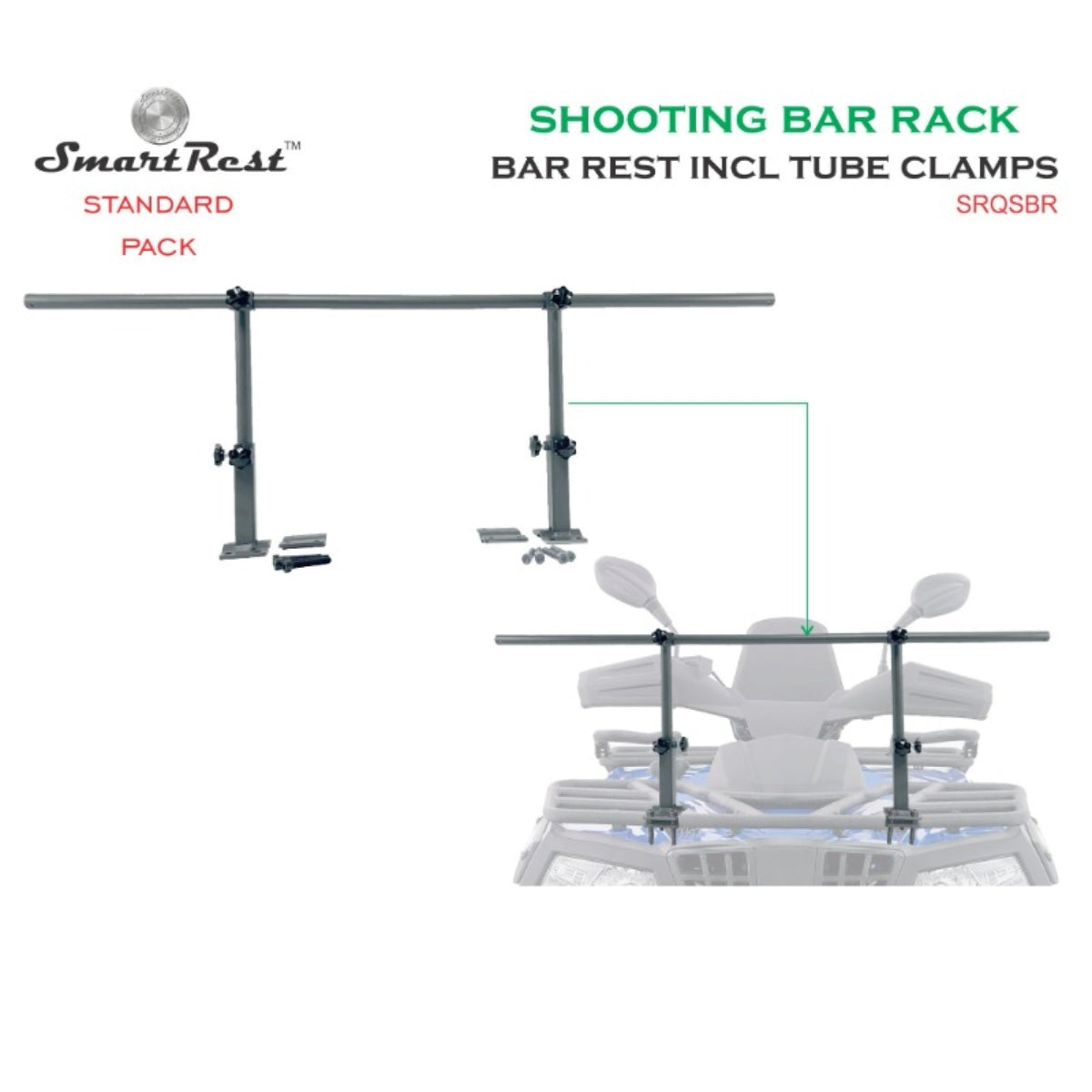 SmartRest Shooting Bar Rack for Off Road Vehicles