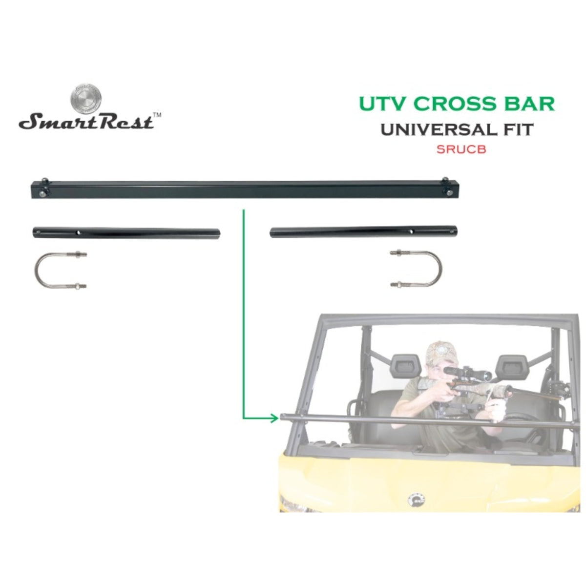 SmartRest UTV Universal Cross Bar Gun Rack