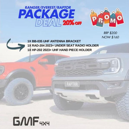 3 Piece Package Deal Ford Ranger RA 2023+ BB-035/ RAD-204/ HP-202