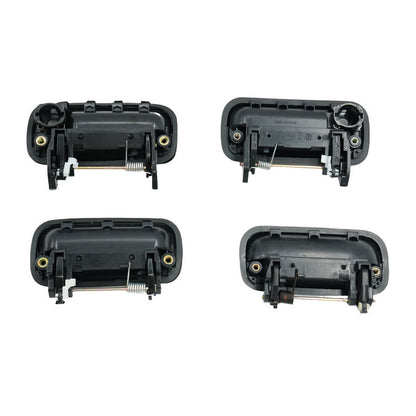 4 Pcs Textured Black Front Rear Outer Door Handle Fit For Toyota Hilux 1988-2005