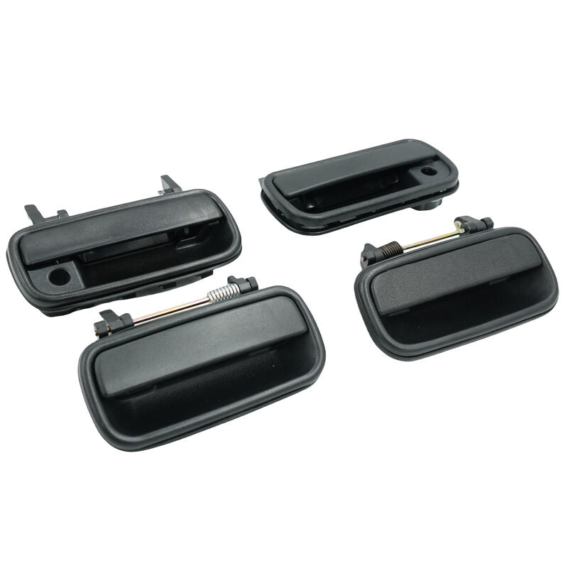 4 Pcs Textured Black Front Rear Outer Door Handle Fit For Toyota Hilux 1988-2005