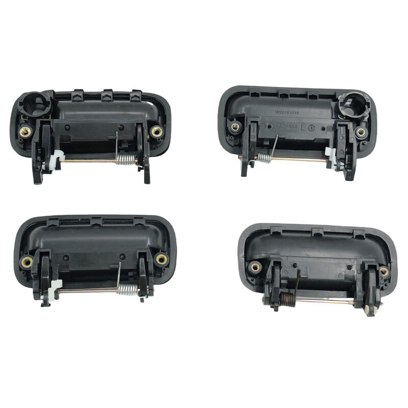 4 Pcs Textured Black Front Rear Outer Door Handle Fit For Toyota Hilux 1988-2005