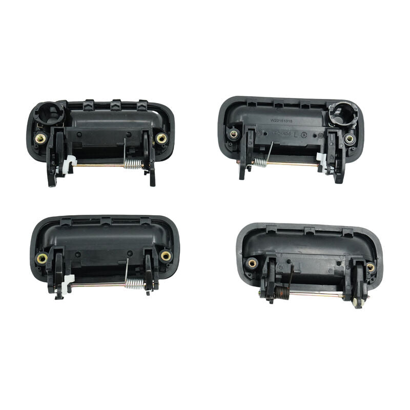 4 Pcs Textured Black Front Rear Outer Door Handle Fit For Toyota Hilux 1988-2005