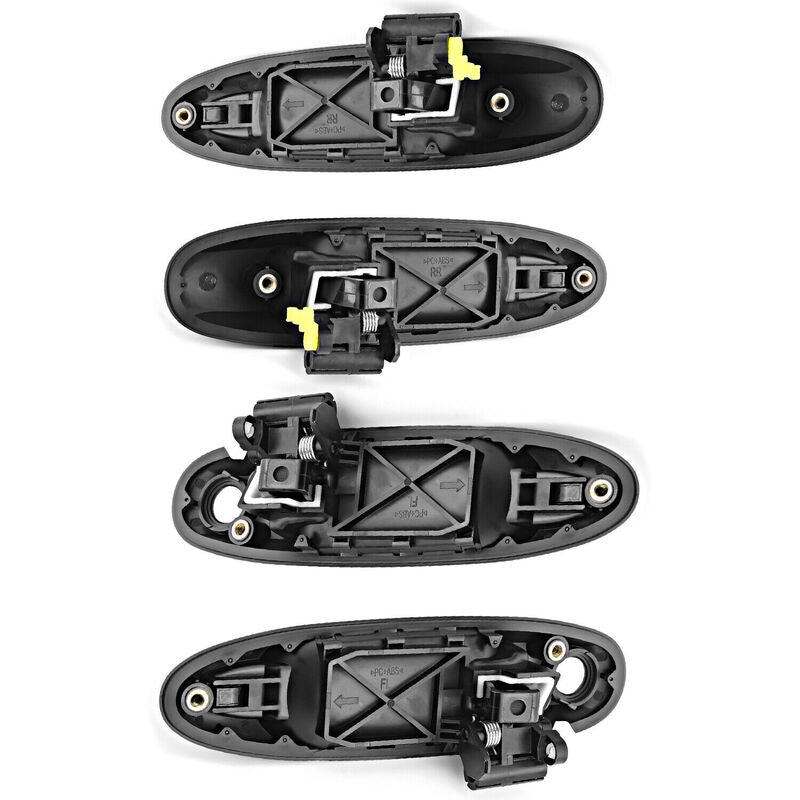 Set Front + Rear Outer Door Handle Fit For Toyota Landcruiser 100 Series 1998-2007 Black