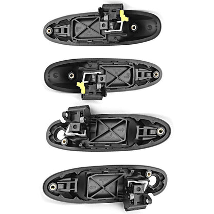 Set Front + Rear Outer Door Handle Fit For Toyota Landcruiser 100 Series 1998-2007 Black