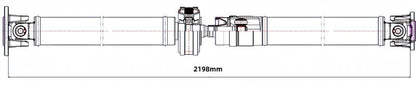 Rear Drive Shaft Fit For Nissan Dualis J10 X-Trail T31 T32 2.0L 2.5L MR20DE M9R QR25DE 2007-2022 Compressed Length 2218MM